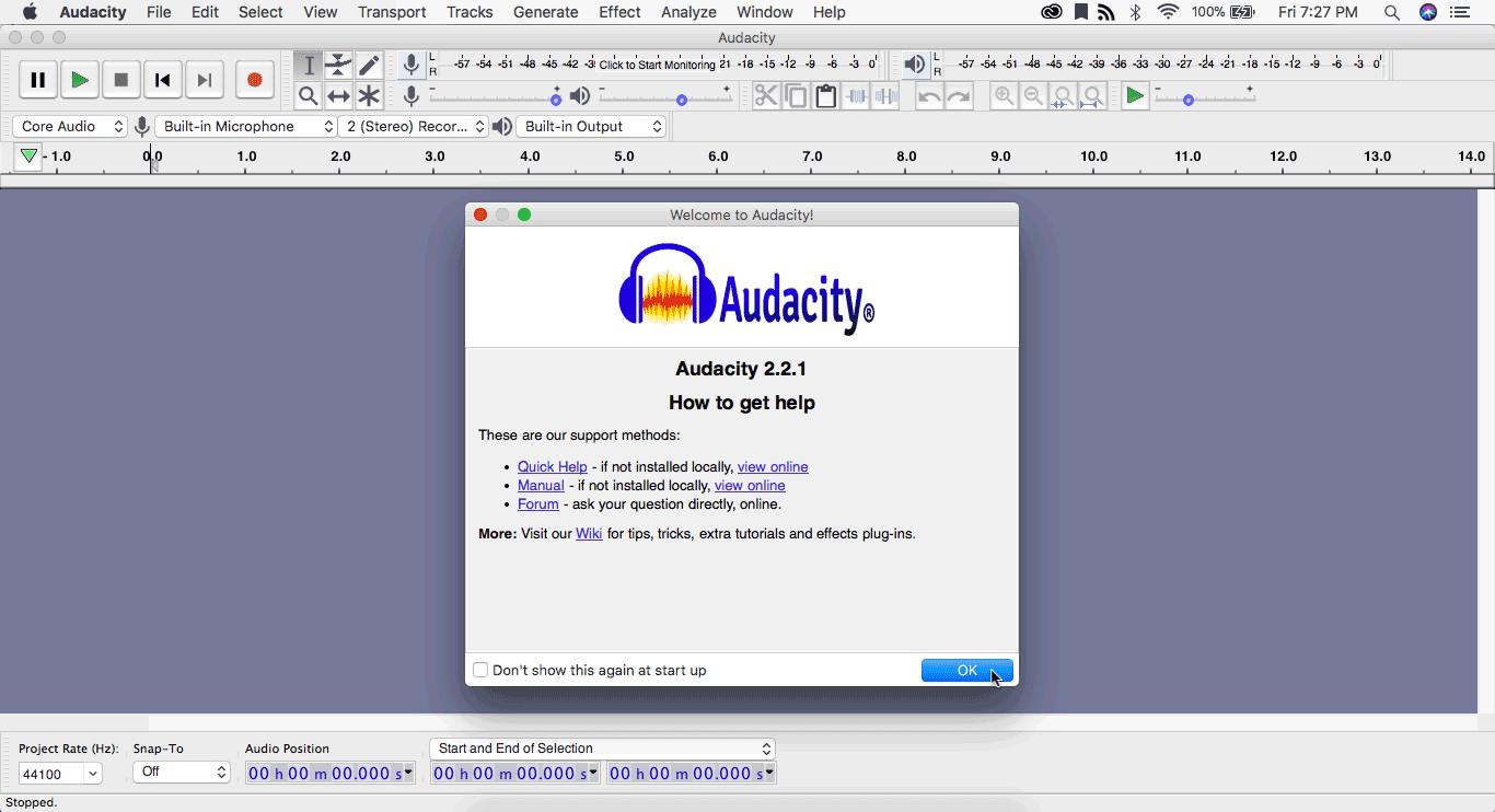 audacity for mac os x 10.6.8