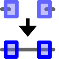 Icon for joining nodes with a segment