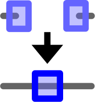 Icon for merging nodes