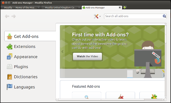 uninstall tor browser addon for firefox